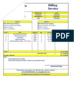 Shaleen Jain: Billing Invoice