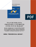 Plan de Vigilancia y Control de Covid en El Trabajo 2022 - Carmen Presentado