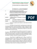 Modelo Informe Tecnico Ampliacion Declaratoria de Emergencia