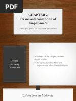 CHAPTER 2 Terms and Conditions of Employment AGR255 PART 1