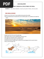 Geography: Chapter 2 Physical Features of India Topics