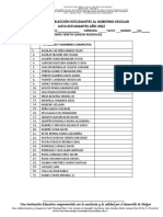 Lista de Estudiantes Sede