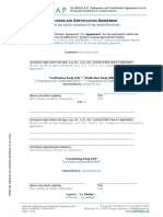 Sublicense and Certification Agreement - V4