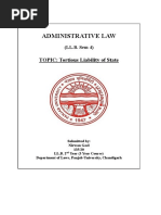 Tortious Liability of State - Administrative Laws