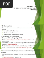 Chapter One The Evolution of Development Thinking