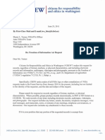 FOIA Request - CREW: Department of Agriculture (USDA) : Regarding Efforts by Wall Street Investors To Influence Agency Regulations: 6/23/11