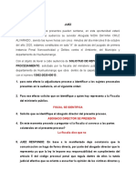 AUDIENCIA Reforma de Auto de Procesamiento