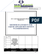 METHOD STATEMENT FOR Liquid Applied Bituminous Waterproofing