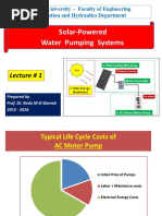 Lecture 1 New - Solar-Powered Pumping System