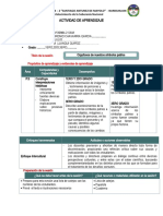 ACTIVIDAD DE APRENDIZAJE Personal Social