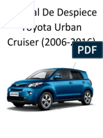 Despiece de Toyota Urban Cruiser (2006-2016) Manual de Despiece