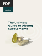 The Ultimate Guide To Dietary Supplements