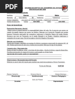 Informe Descriptivo Del Desempeño Del Estudiante Dayana