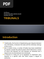 Tribunals: ULUP2024 PM DR Haslinda Mohd Anuar School of Law