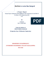 To Vector Line Integral: A Project Report