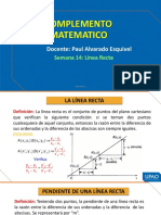 Semana 14 - Linea Recta