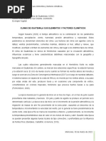 Climas de Guatemala Sus Elementos y Factores Climáticos