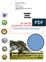 Quarter 1 Learning Activity Sheet 4: Computer System Servicing