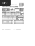 Ficha de Matricula en Blanco Ejemplo