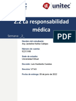 Tarea 2.2 La Responsabilidad Médica