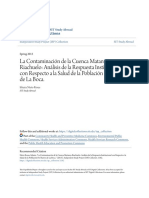 La Contaminación de La Cuenca Matanza-Riachuelo