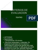 Criterios de Evaluacion Teatro