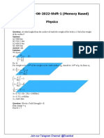 24 June Shift - 1 Question Paper & Answers