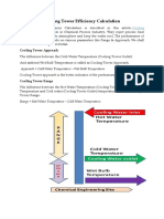 Cooling Tower Efficiency Calculation