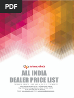 All India Dealer Price List Wef 01.08.2022