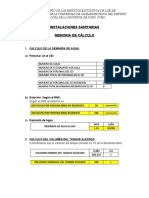 Memoria de Calculo II - Ss. Jachahuinchoca