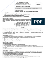 Avaliação 2º Ano Calorimetria
