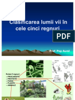 Lectie 14 Clasificarea Lumii Vii in Cele Cinci Regnuri