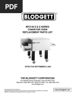 Manual Blodgett MT2136