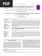 LECTURA - Sobre El Papel Del Género en La Violencia de Pareja Contra La Mujer. Comentario