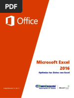 Manual Excel 2016 Taller Optimiza Tus Datos Con Excel