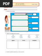 EVALUACIÓN MENSUAL Comunicación