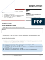 SSP 007: Student Success Program Module #3 Student Activity Sheet