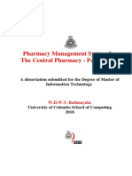 Pharmacy Management System For The Central Pharmacy - Pokunuwita