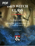 D&D Witch Class: For Players and Dms