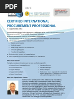 Certified International Procurement Professional - India