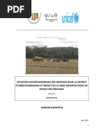 Situation Socioéconomique Des Ménages Dans Les Districts D'ambatondrazaka Et Impact de La Crise Sociopolitique Au Niveau Des Ménages (PADR, ROR, UNDP, UNICEF/2011)