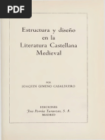 Gimeno Casalduero, J.-Estructura y Diseño en La Lit. Castellana Medieval