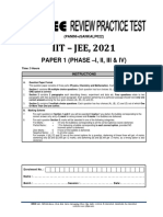 Review Practice Test-Sankalp022 PCM - 1-04-2021-Adv-1