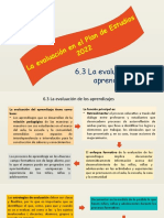 6.3 La Evaluación de Los Aprendizajes