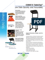 Capture Data Quickly and Accurately: Csn810 Tabletop