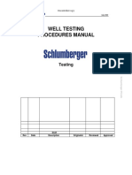 Well Test Procedures Manual