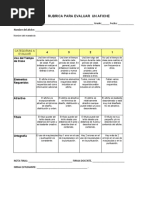 Rubrica para Evaluar Un Afiche