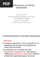 Physiopath Du Système Endocrinien - PPTX 2