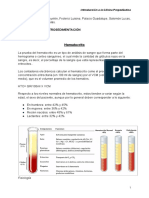 Hematocrito y Eritrosedimentación