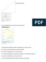 Exercícios Sobre Latitude e Longitude